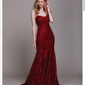 Amelia Couture Burgundy Dress